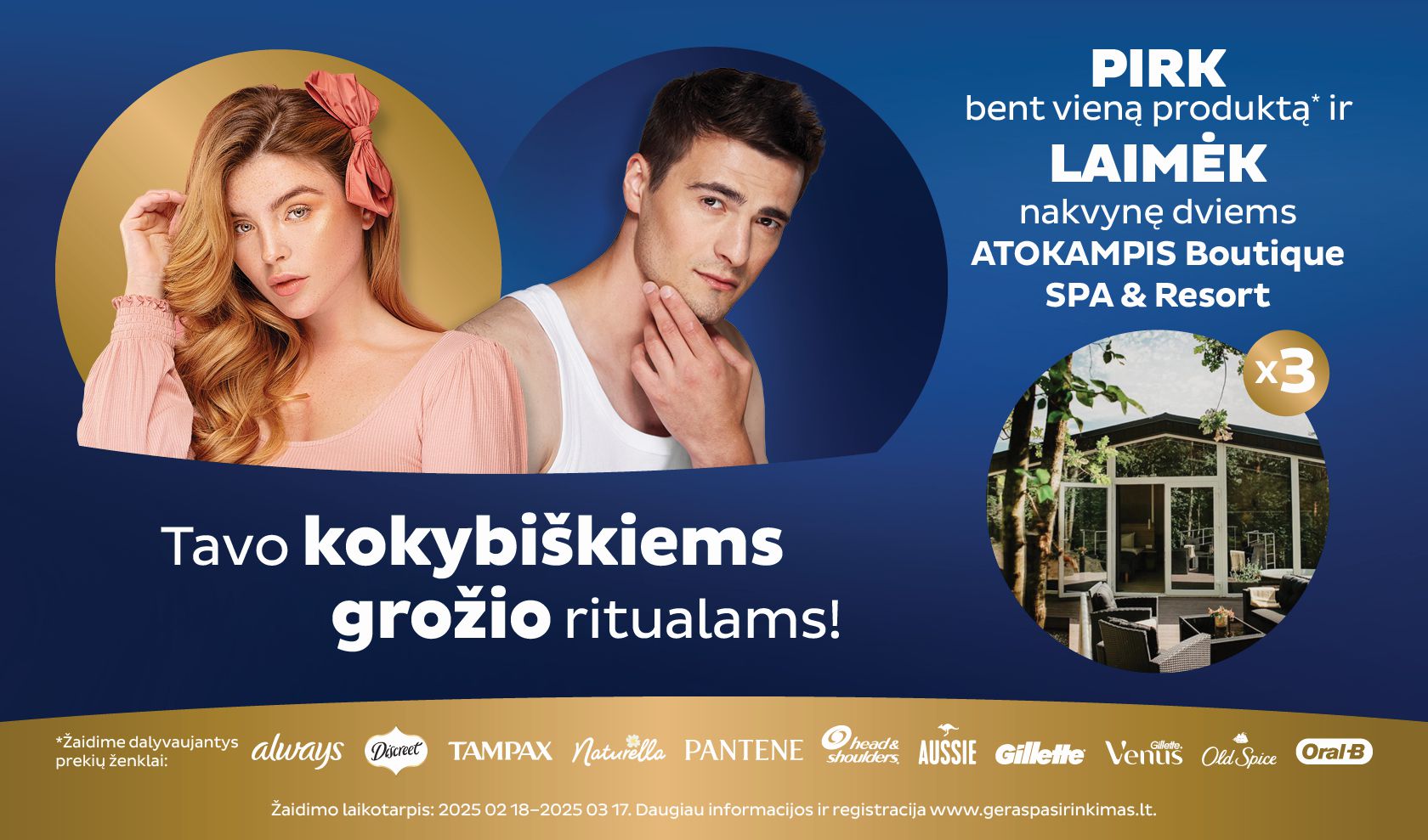 Pirk ir laimėk nakvynę dviems ATOKAMPIS Boutique SPA & Resort!